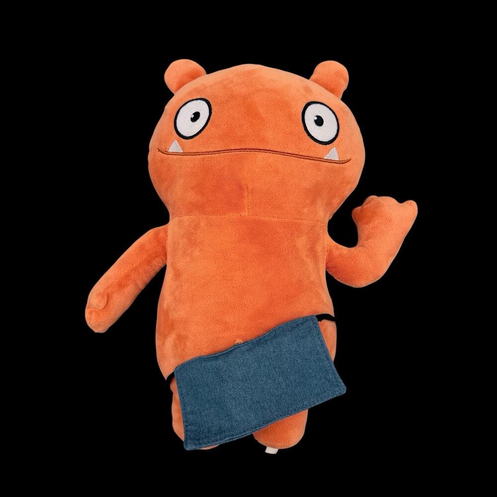UglyDolls Wage Orange Plush Blue Apron 14 in Stuffed Character Toy 2019 Monster